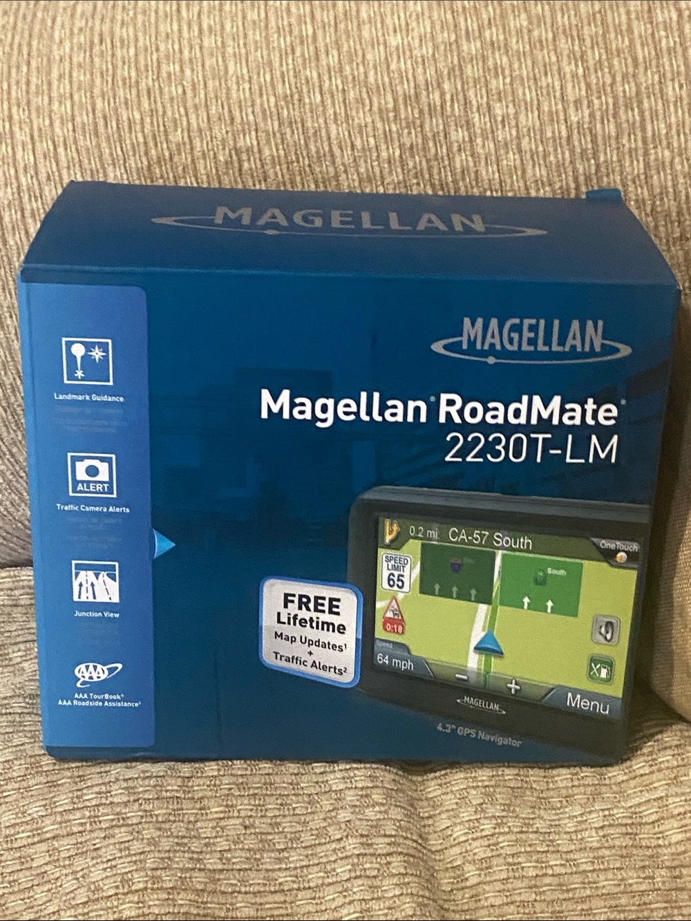 🗺️🚙🗾 NWT Magellan Outdoors RoadMate 2230T-LM GPS Navigator - Blue